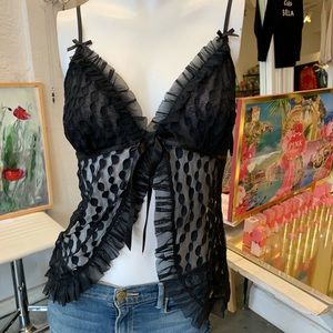 NOT FOR SALE NWTIn Bloom lacy black camisole
